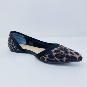 Alfani Phoennix d'Orsay Flats in Leopard Black Womans Shoes SZ 7.5 M